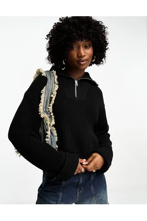 Weekday Grace - Maglione con zip corta