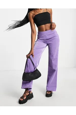 ASOS Pantaloni dad fit in pelle sintetica effetto coccodrillo iridescente
