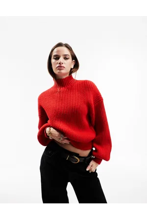ASOS Maglione a coste larghe con collo alto