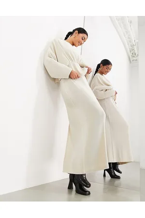 ASOS Gonna lunga plissé color pietra