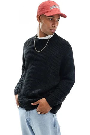 ASOS Maglione oversize lavorato a coste inglesi girocollo