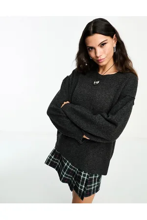 Weekday Annie - Maglione scuro mélange