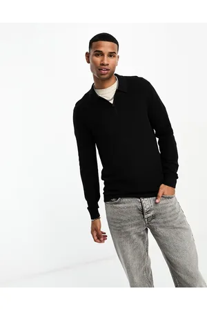 Hollister Maglione lavorato stile polo con zip