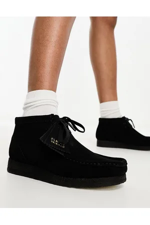Clarks Wallabee - Stivaletti neri scamosciati