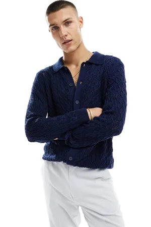 ASOS Polo in maglia testurizzata con bottoni