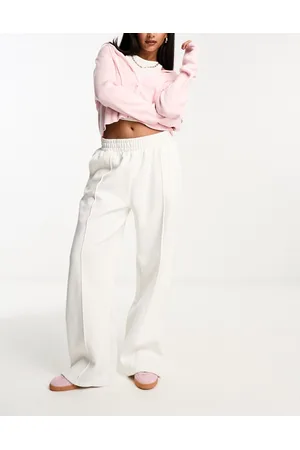 ASOS Joggers dritti pesanti color crema con nervature