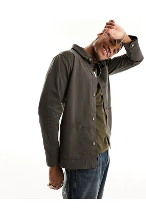 French Connection Giacca multitasche in twill marrone