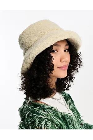 Dr Denim Hugo - Cappello da pescatore in pile borg color cammello