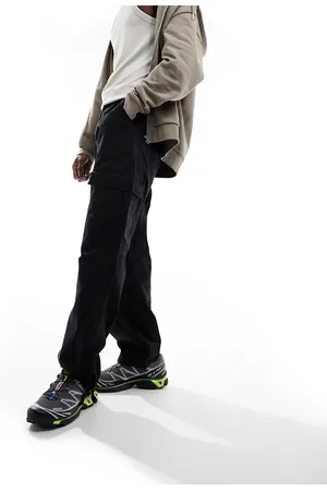 Bershka Pantaloni cargo in ripstop neri