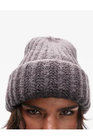 Topshop Brooke - Berretto antracite a coste spesse