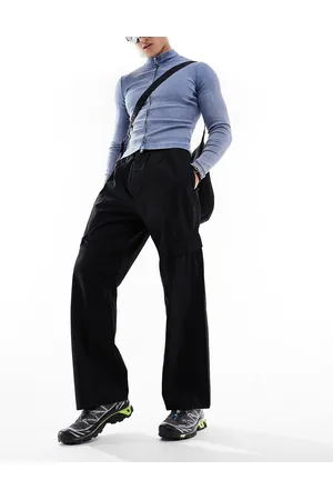 Weekday Paul - Pantaloni cargo ampi neri