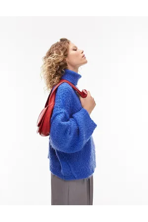 Topshop Maglione con collo alto in maglia soffice
