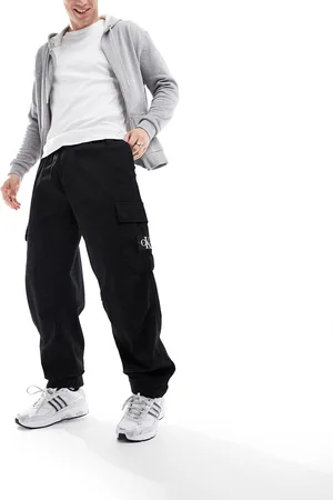 Calvin Klein Essential - Pantaloni cargo regular neri