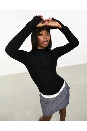 ASOS Body accollato con busto attorcigliato