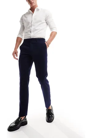 Harry Brown Pantaloni da abito slim gessato