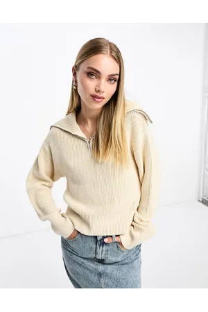 Monki Maglione accollato con zip sporco