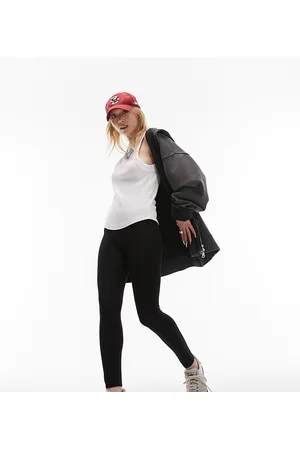 Topshop Leggings a vita alta neri
