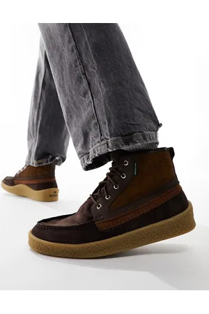 Paul Smith Coffmann - Stivaletti casual marroni in camoscio con cuciture