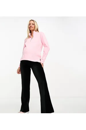 Mama;licious Mamalicious Maternity - Pantaloni premaman neri in velluto