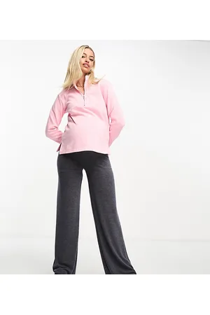 Mama;licious Mamalicious Maternity - Pantaloni a fondo ampio con fascia sopra il pancione