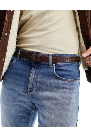 ASOS Cintura in pelle con dettagli intrecciati