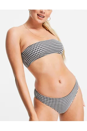 & OTHER STORIES Slip bikini e bianco a quadretti - BLACK