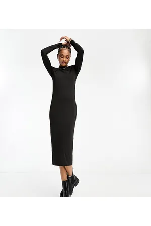 VERO MODA Vestito midi fasciante con scollo squadrato