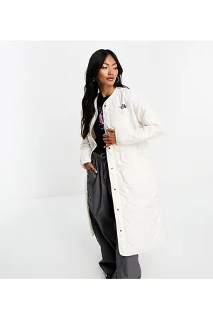 The North Face In esclusiva per ASOS - - Ampato - Giacca lunga trapuntata crema