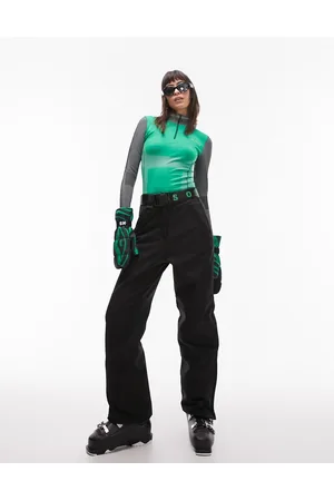 Topshop Sno - Pantaloni dritti da sci neri