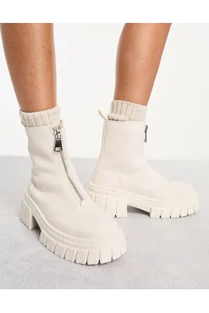 ASOS Alliance - Stivali sporco con suola spessa e zip anteriore