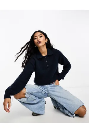 Monki Maglione con colletto stile polo
