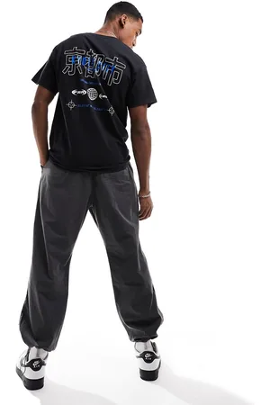 New Look T-shirt nera con stampa Kyoto City