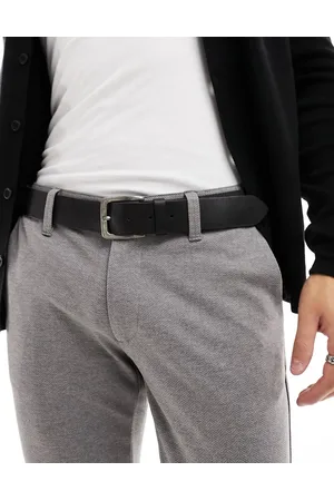Only & Sons Cintura in pelle nera