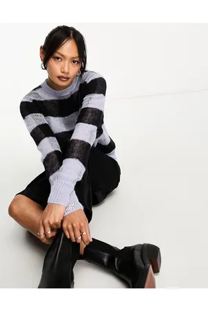 AllSaints Renee - Maglione a quadri blu