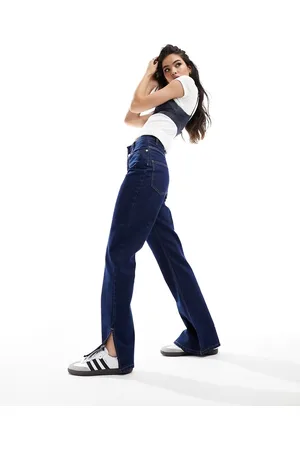 ASOS Jeans dritti con fascia in vita destrutturata