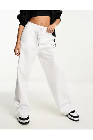 Moschino Joggers bianchi a fondo ampio