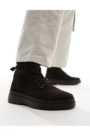 ASOS Stivaletti stringati in camoscio
