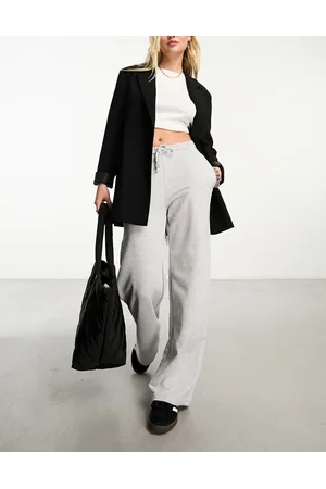 Stradivarius Joggers grigi a fondo ampio