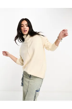 Brave Soul Maglione lavorato soffice color crema