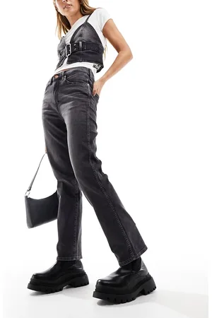 Wrangler Wild West - Jeans dritti a vita alta slavato
