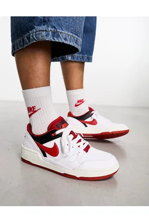 Nike Full Force Low - Sneakers basse bianche e rosse
