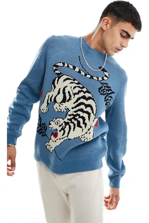 ASOS Maglione comodo con motivo con tigre