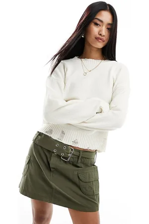 New Look Maglione con cuciture effetto smagliato sporco