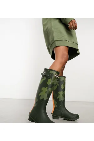 Barbour Esclusiva x ASOS - Bede - Stivali da pioggia alti mimetici