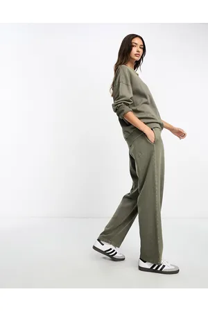 ASOS Joggers dritti kaki slavato