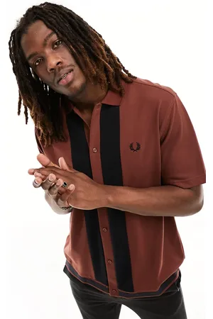 Fred Perry Polo whisky a righe con logo