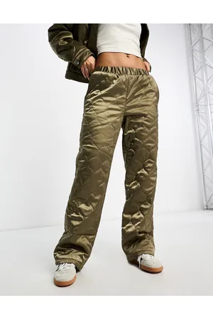 ASOS Pantaloni kaki trapuntati in coordinato