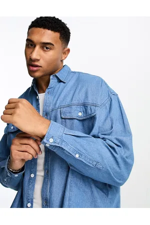 ASOS Camicia super oversize in denim stile vintage western