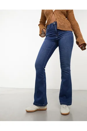 Noisy May Sallie - Jeans a zampa a vita alta lavaggio medio