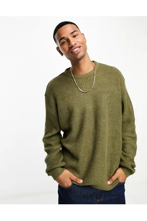 Brave Soul Maglione con spalle scese edera